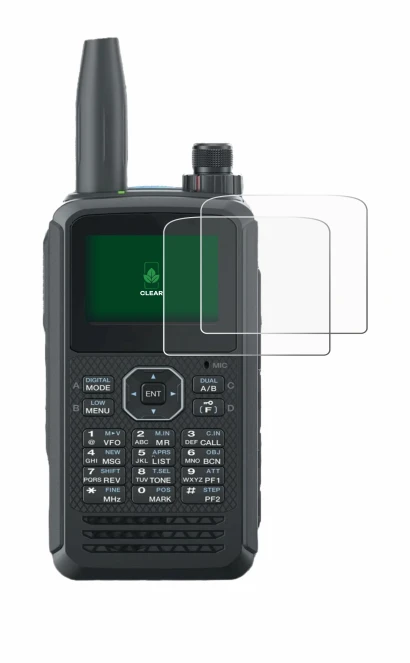 Abbildung des Geräts Kenwood TH-D75E D-Star mit einer Vielzahl des Displayschutzes.