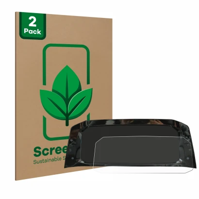 Vorderseite einer Produktverpackung mit dem Markenlogo ScreenLeaf. Daneben ist das Gerät Volkswagen Golf 8 Digital Cockpit 10,