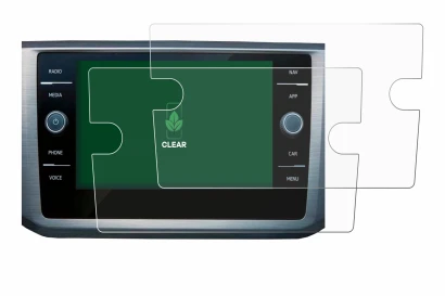Abbildung des Geräts Volkswagen Passat B8 Discover Media 8" mit einer Vielzahl des Displayschutzes.