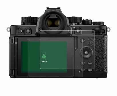 Abbildung des Geräts Nikon Z F mit einer Vielzahl des Displayschutzes.