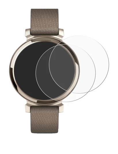 Abbildung des Geräts Garmin Lily 2 mit einer Vielzahl des Displayschutzes.