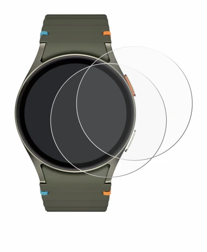 Abbildung des Geräts Samsung Galaxy Watch 7 (40 mm) mit einer Vielzahl des Displayschutzes.