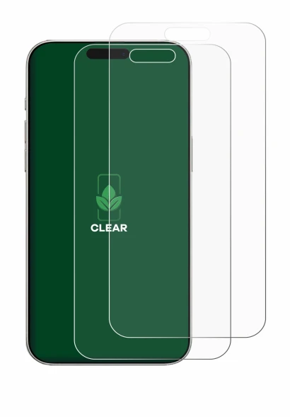 Abbildung des Geräts Apple iPhone 16 Plus mit einer Vielzahl des Displayschutzes.