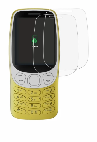 Abbildung des Geräts Nokia 3210 mit einer Vielzahl des Displayschutzes.