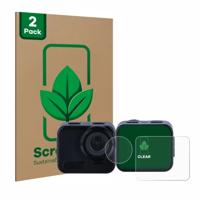 Vorderseite einer Produktverpackung mit dem Markenlogo ScreenLeaf. Daneben ist das Gerät Rollei 9s Cube mit dem zugehörigen Di
