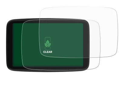 Abbildung des Geräts TomTom GO Advanced mit einer Vielzahl des Displayschutzes.