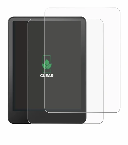 Abbildung des Geräts Amazon Kindle Paperwhite 2024 Signature Edition (12. Gen.) mit einer Vielzahl des Displayschutzes.