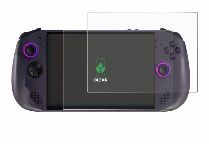 Abbildung des Geräts Lenovo Legion Go S mit einer Vielzahl des Displayschutzes.