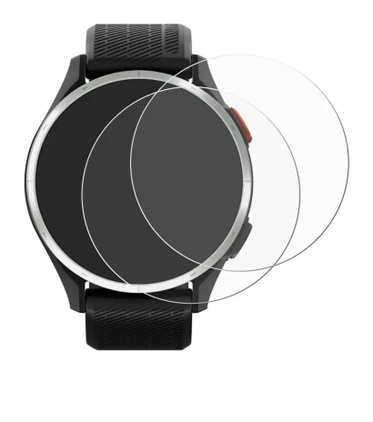 Abbildung des Geräts Garmin Approach S44 mit einer Vielzahl des Displayschutzes.
