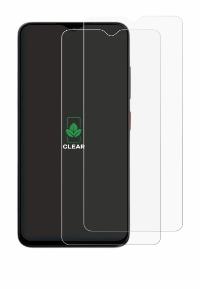 Abbildung des Geräts ZTE Blade A35e mit einer Vielzahl des Displayschutzes.