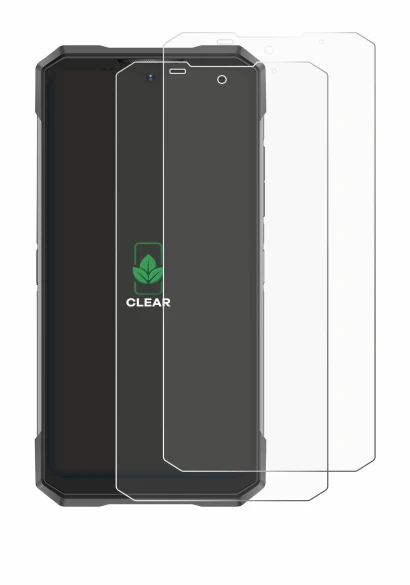 Abbildung des Geräts Doogee S200X mit einer Vielzahl des Displayschutzes.