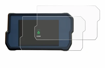 Abbildung des Geräts KTM 390 / 890 Adventure 2020+ mit einer Vielzahl des Displayschutzes.