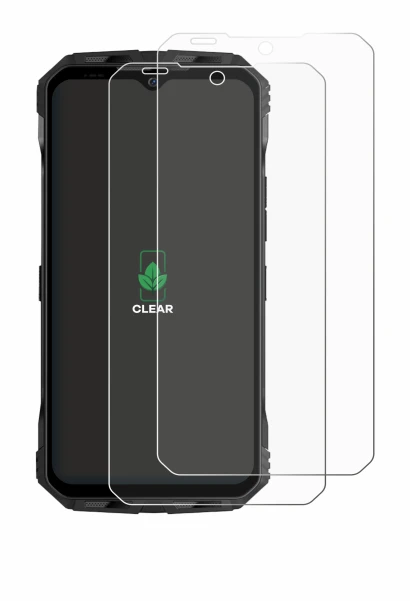 Abbildung des Geräts Doogee V Max S mit einer Vielzahl des Displayschutzes.