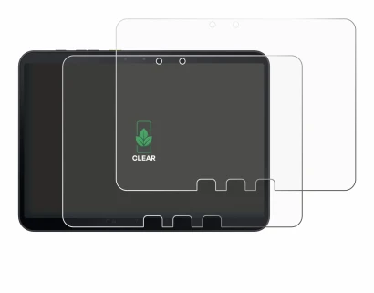 Abbildung des Geräts Samsung Galaxy Tab Active 5 Pro mit einer Vielzahl des Displayschutzes.