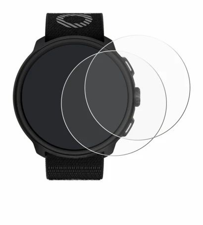 Abbildung des Geräts Suunto Run mit einer Vielzahl des Displayschutzes.