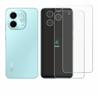 Abbildung des Geräts Infinix Smart 9 (Display+Kamera) mit einer Vielzahl des Displayschutzes.