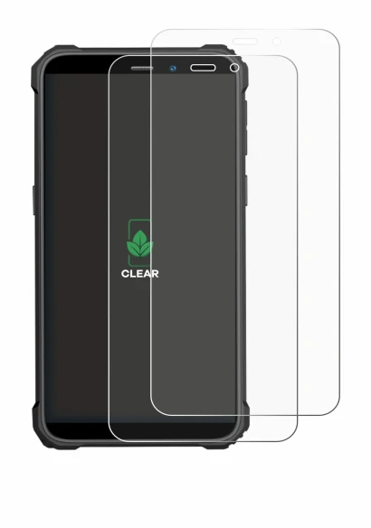 Abbildung des Geräts Oukitel WP32 Pro mit einer Vielzahl des Displayschutzes.