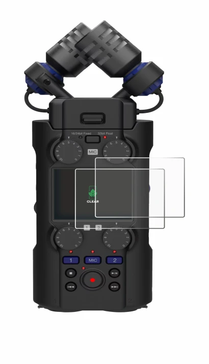 Abbildung des Geräts Zoom H5 Studio mit einer Vielzahl des Displayschutzes.