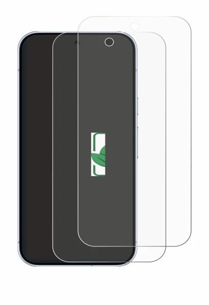 Abbildung des Geräts Google Pixel 10 Pro mit einer Vielzahl des Displayschutzes.