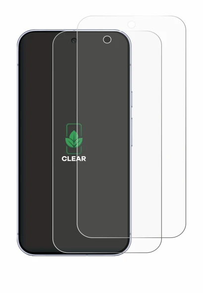 Abbildung des Geräts Google Pixel 10 Pro XL mit einer Vielzahl des Displayschutzes.