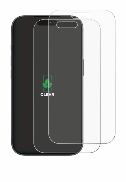 Abbildung des Geräts Apple iPhone 17 Pro mit einer Vielzahl des Displayschutzes.