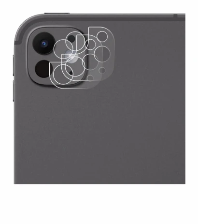 Abbildung des Geräts Apple iPad Pro 13" 2025 (NUR Kameraschutz) mit einer Vielzahl des Displayschutzes.