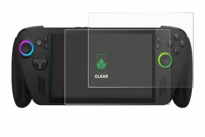 Abbildung des Geräts ASUS ROG Xbox Ally X mit einer Vielzahl des Displayschutzes.