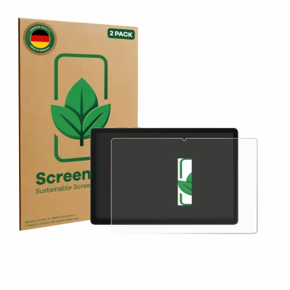 Vorderseite einer Produktverpackung mit dem Markenlogo ScreenLeaf. Daneben ist das Gerät Samsung Galaxy Tab A11 Plus 5G 11" mi