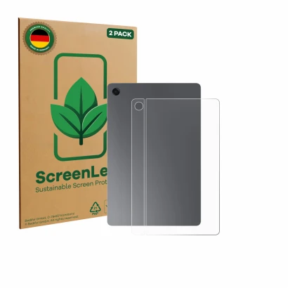 Vorderseite einer Produktverpackung mit dem Markenlogo ScreenLeaf. Daneben ist das Gerät Samsung Galaxy Tab A11 Plus 5G 11" (R