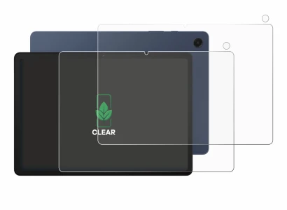 Abbildung des Geräts Samsung Galaxy Tab A9 Plus (Display+Kamera) mit einer Vielzahl des Displayschutzes.