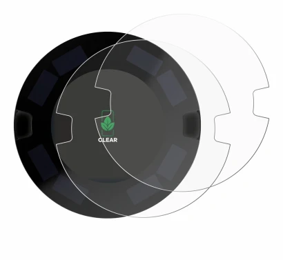 Abbildung des Geräts OOONO P-DISC NO3 mit einer Vielzahl des Displayschutzes.