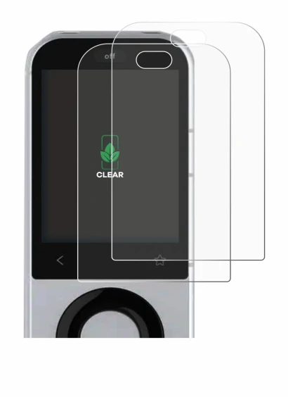 Abbildung des Geräts Sofabaton X2 mit einer Vielzahl des Displayschutzes.