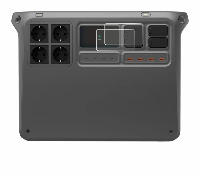 Abbildung des Geräts DJI Power 2000 mit einer Vielzahl des Displayschutzes.