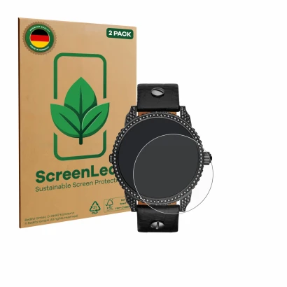 Vorderseite einer Produktverpackung mit dem Markenlogo ScreenLeaf. Daneben ist das Gerät Diesel Mini Daddy mit dem zugehörigen