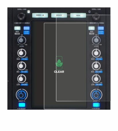 Abbildung des Geräts Rane System One mit einer Vielzahl des Displayschutzes.