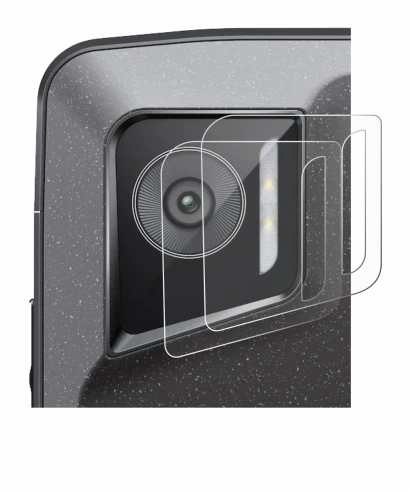 Abbildung des Geräts Crosscall Stellar M6E (NUR Kameraschutz) mit einer Vielzahl des Displayschutzes.
