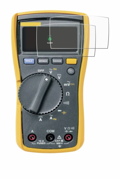 Abbildung des Geräts Fluke MultiMeter 113 mit einer Vielzahl des Displayschutzes.