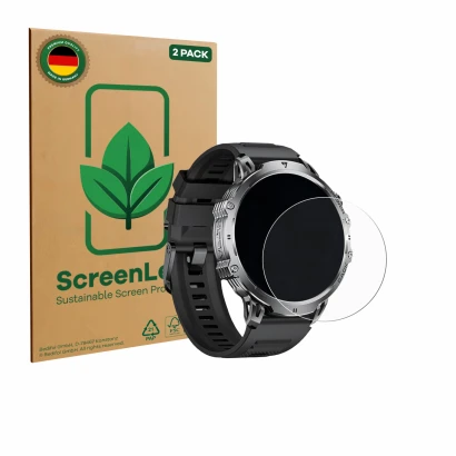 Vorderseite einer Produktverpackung mit dem Markenlogo ScreenLeaf. Daneben ist das Gerät LIGE EF13-B 1.85" mit dem zugehörigen