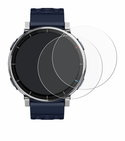 Abbildung des Geräts Amazfit Active 3 Premium mit einer Vielzahl des Displayschutzes.