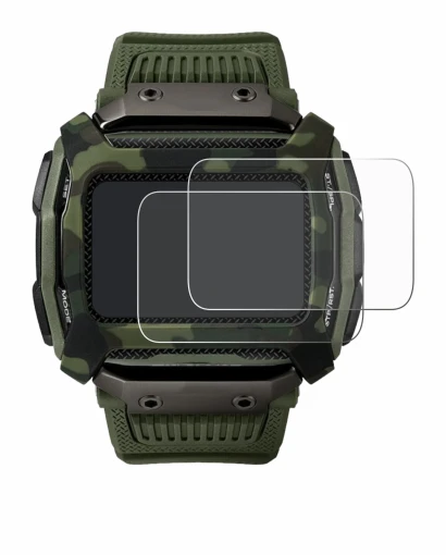 Abbildung des Geräts Timex Command Shock mit einer Vielzahl des Displayschutzes.