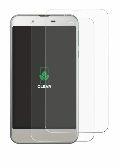 Abbildung des Geräts Sharp Aquos SHV37 mit einer Vielzahl des Displayschutzes.
