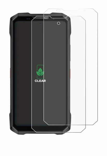 Abbildung des Geräts Doogee V Max 2 mit einer Vielzahl des Displayschutzes.