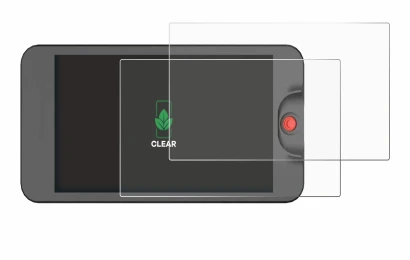 Abbildung des Geräts Osee T5 Plus mit einer Vielzahl des Displayschutzes.