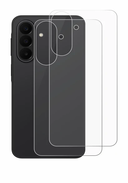 Abbildung des Geräts Samsung Galaxy A27 5G (Rückseite) mit einer Vielzahl des Displayschutzes.