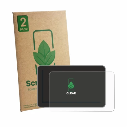 Vorderseite einer Produktverpackung mit dem Markenlogo ScreenLeaf. Daneben ist das Gerät Bambu Lab H2S mit dem zugehörigen Dis