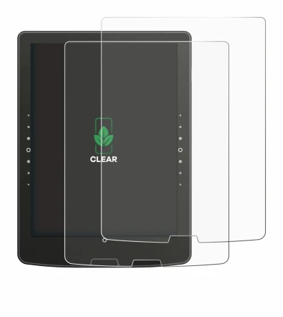 Abbildung des Geräts inkBOOK Solaris mit einer Vielzahl des Displayschutzes.