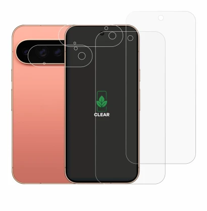 Abbildung des Geräts Google Pixel 11 Pro (Display+Kamera) mit einer Vielzahl des Displayschutzes.