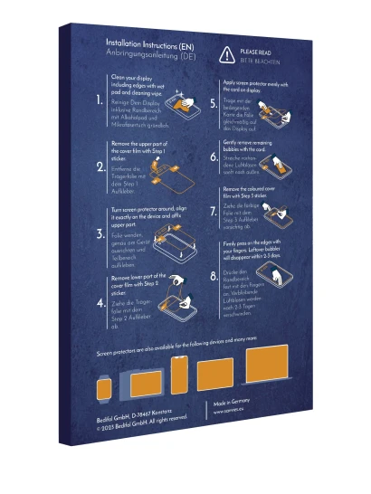 Rückseite einer Produktverpackung mit dem Markenlogo Savvies