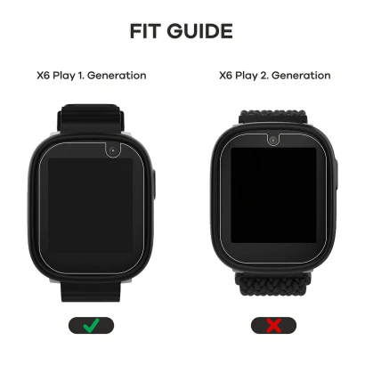 Gerät Xplora X6 Play 2022 (1. Generation) mit aufgebrachtem Displayschutz