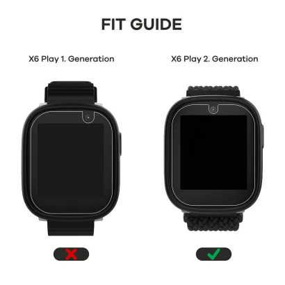 Gerät Xplora X6 Play 2025 (2. Generation) mit aufgebrachtem Displayschutz